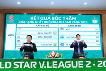 Công bố kết quả bốc thăm.