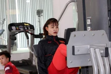 Chương Thị Kiều tập luyện cùng đồng đội khi chưa bị chấn thương. (Ảnh: VFF)