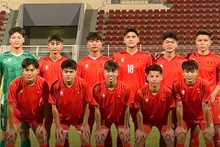 Đội hình xuất phát của U17 Việt Nam. (Ảnh: VFF)