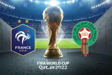 Đội tuyển Pháp đối đầu Maroc tại bán kết World Cup 2022. 