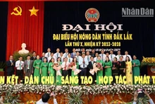 Ban Chấp hành Hội Nông dân tỉnh Đắk Lắk khóa X, nhiệm kỳ 2023-2028 ra mắt đại hội.