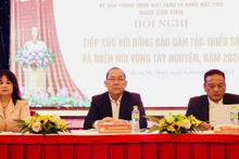 Lãnh đạo Ủy ban Trung ương Mặt trận Tổ quốc Việt Nam và tỉnh Đắk Lắk chủ trì Hội nghị tiếp xúc với đồng bào dân tộc thiểu số và miền núi vùng Tây Nguyên năm 2025. 