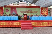 Các đại biểu dự Lễ ra quân thực hiện đợt cao điểm tấn công trấn áp tội phạm, bảo đảm an ninh, trật tự Tết Nguyên đán Ất Tỵ 2025. 