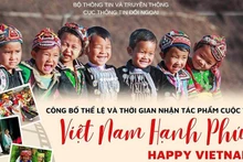 Ảnh công bố thể lệ và thời gian nhận tác phẩm cuộc thi Việt Nam hạnh phúc. (Nguồn: Cục Thông tin đối ngoại, Bộ Thông tin và Truyền thông)