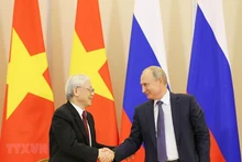 Tổng Bí thư Nguyễn Phú Trọng và Tổng thống Putin tại Sochi, Liên bang Nga, tháng 9/2018. (Ảnh: TTXVN) 
