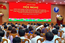 Hội nghị triển khai Nghị quyết số 57 của Bộ Chính trị tại Cà Mau vào chiều 23/4.