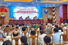 Quang cảnh buổi Tọa đàm tại Cà Mau chiều 29/4.