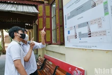 Thí sinh thi lớp 10 năm 2023 (Ảnh: THÀNH ĐẠT)