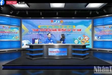 Thành Đoàn Đà Nẵng tổ chức tương tác trực tuyến trên mạng xã hội Facebook để phổ biến pháp luật, ngày 14/3/2024. (Ảnh: THANH TÂM) 