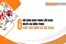 [Infographic] 6 nội dung quan trọng liên quan người lao động trong Luật Bảo hiểm xã hội 2024
