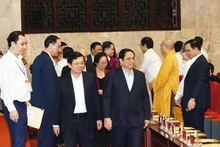 Thủ tướng Phạm Minh Chính đến dự Chương trình "Cả nước chung tay vì người nghèo" năm 2022.