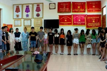 Các đối tượng sử dụng ma túy tại cơ quan Công an