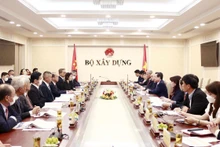 Toàn cảnh buổi làm việc. (Ảnh: Bộ Xây dựng)