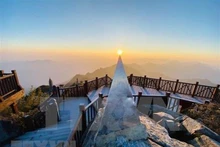 Đỉnh Fansipan ở Sapa, Lào Cai. (Ảnh: TTXVN)