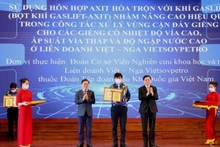 Một công trình nghiên cứu khoa học của Đoàn Thanh niên Vietsovpetro được tuyên dương. (Ảnh: Tập đoàn dầu khí Việt Nam)