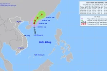 Vị trí và hướng di chuyển của bão Maliksi lúc 16 giờ ngày 31/5. (Nguồn: nchmf.gov.vn)