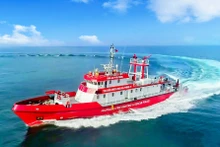Diễn tập chữa cháy và cứu nạn, cứu hộ trên vùng biển Hải Phòng.