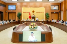 Quang cảnh phiên họp ngày 23/7 của Ủy ban Thường vụ Quốc hội. 