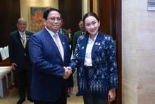 Thủ tướng Chính phủ Phạm Minh Chính và Thủ tướng Thái Lan Paetongtarn Shinawatra (Ảnh: Nhật Bắc/VGP)