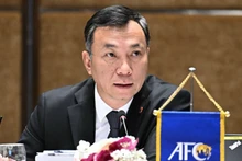 Chủ tịch VFF Trần Quốc Tuấn làm Trưởng đoàn AFC tại Vòng chung kết U23 châu Á 2024. (Ảnh: AFC)