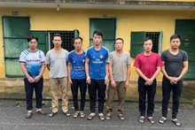 Các đối tượng bị bắt giữ vì hành vi phá rừng quốc gia.