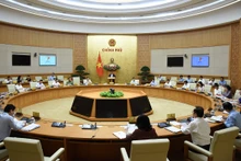[Ảnh] Thủ tướng Phạm Minh Chính chủ trì Phiên họp Chính phủ thường kỳ tháng 5