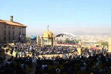 Quang cảnh buổi lễ nhậm chức của ông Ramaphosa. (Ảnh: TTXVN)