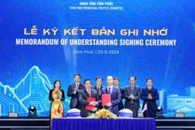 Ký kết Bản ghi nhớ giữa Ủy ban nhân dân tỉnh Vĩnh Phúc và Công ty Toyota Việt Nam.