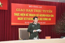 Bộ trưởng Công an Lương Tam Quang chủ trì Hội nghị.