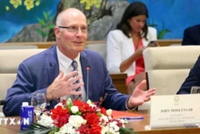 Ông John Moolenaar, Hạ nghị sĩ bang Michigan, Hạ viện Hoa Kỳ. (Ảnh: Phạm Kiên/TTXVN)