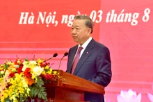 Tổng Bí thư, Chủ tịch nước Tô Lâm trả lời câu hỏi của phóng viên thông tấn, báo chí trong nước và quốc tế. Ảnh: ĐĂNG KHOA
