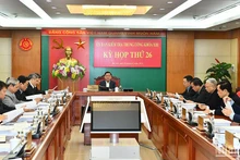 Kỳ họp thứ 26 Ủy ban Kiểm tra Trung ương. (Ảnh: ĐĂNG KHOA)