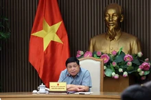 Phó Thủ tướng Nguyễn Chí Dũng chủ trì cuộc họp. (Ảnh: An Đăng/TTXVN)