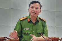 Đại tá Nguyễn Văn Lộc thông tin về kết quả điều tra Công ty Luật TNHH Pháp Việt.