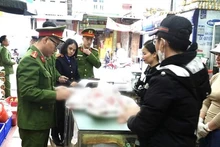 Số mỳ chính giả bị cơ quan Công an thu giữ. 