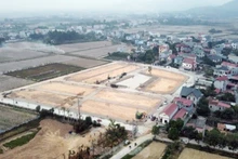 Khu đất đấu giá tại huyện Sóc Sơn. 