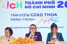 Ban Tổ chức thông tin về Ngày hội Du lịch Thành phố Hồ Chí Minh lần thứ 19.