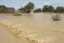 Vỡ đập do mưa lớn gây ra lũ lụt ở Sudan. (Nguồn: File)