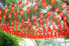 Sắc đỏ rực rỡ tại Viện Huyết học-Truyền máu Trung ương.