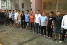 Các đối tượng bị bắt giữ.