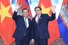 Thủ tướng Phạm Minh Chính và Chủ tịch Thượng viện Campuchia Samdech Say Chhum.
