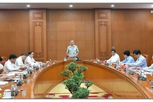 Tổng Bí thư, Chủ tịch nước Tô Lâm chủ trì cuộc họp Tiểu ban Nhân sự Đại hội XIV của Đảng. (Ảnh: ĐĂNG KHOA)