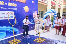 Học sinh thành phố Thủ Đức tham gia Ngày hội STEM. (Ảnh: Ban tổ chức)
