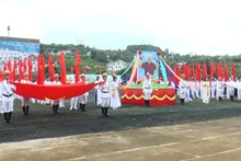 Quang cảnh Lễ khai mạc Đại hội thể dục thể thao tỉnh Đắk Nông lần thứ V năm 2022.