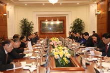 Quang cảnh buổi hội đàm.