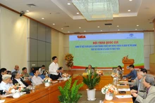 Quang cảnh hội thảo. (Ảnh: THANH LÂM)