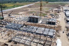 Một góc công trình xây dựng không phép của Công ty Trách nhiệm hữu hạn Kingfa Science & Technology (Việt Nam).