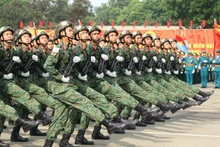 Tổng hợp luyện diễu binh lần 1 tại sân bay Biên Hòa, tỉnh Đồng Nai.