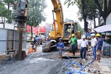 Thi công một dự án vốn đầu tư công trên địa bàn thành phố Biên Hòa.