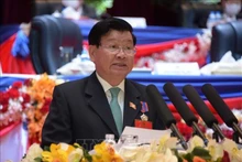 Tổng Bí thư Ban Chấp hành Trung ương Đảng Nhân dân Cách mạng Lào Thongloun Sisoulith. (Ảnh: TTXVN)